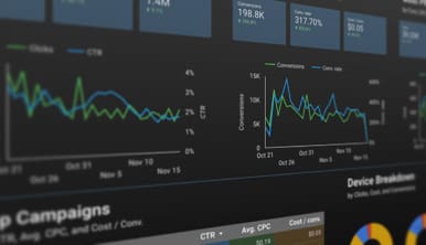 Screenshot of Google Ads dashboard data. Screenshot of Google Ads dashboard data.