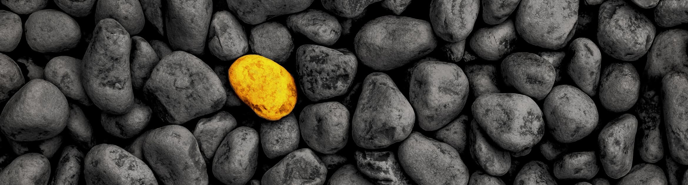 unique stone as a metaphor for using expert copy editing to stand out