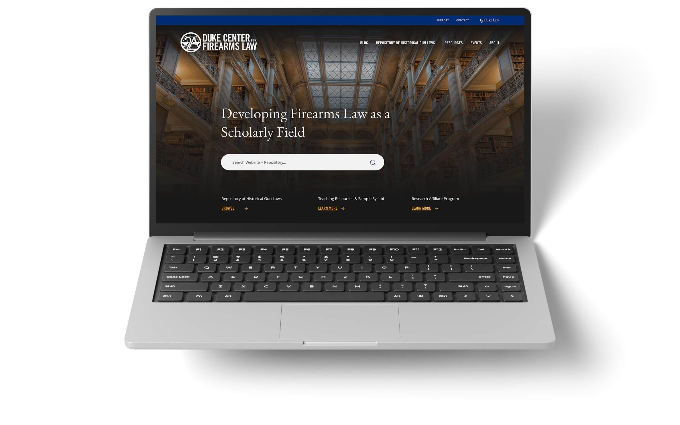 Data Repository Website Development Example