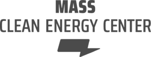 black and white logo of Mass Clean Energy Center